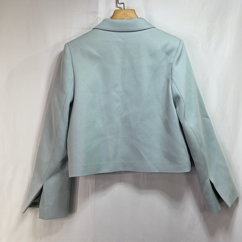 Kernel Cosmos Light Blue Cropped Double Breasted … - image 4